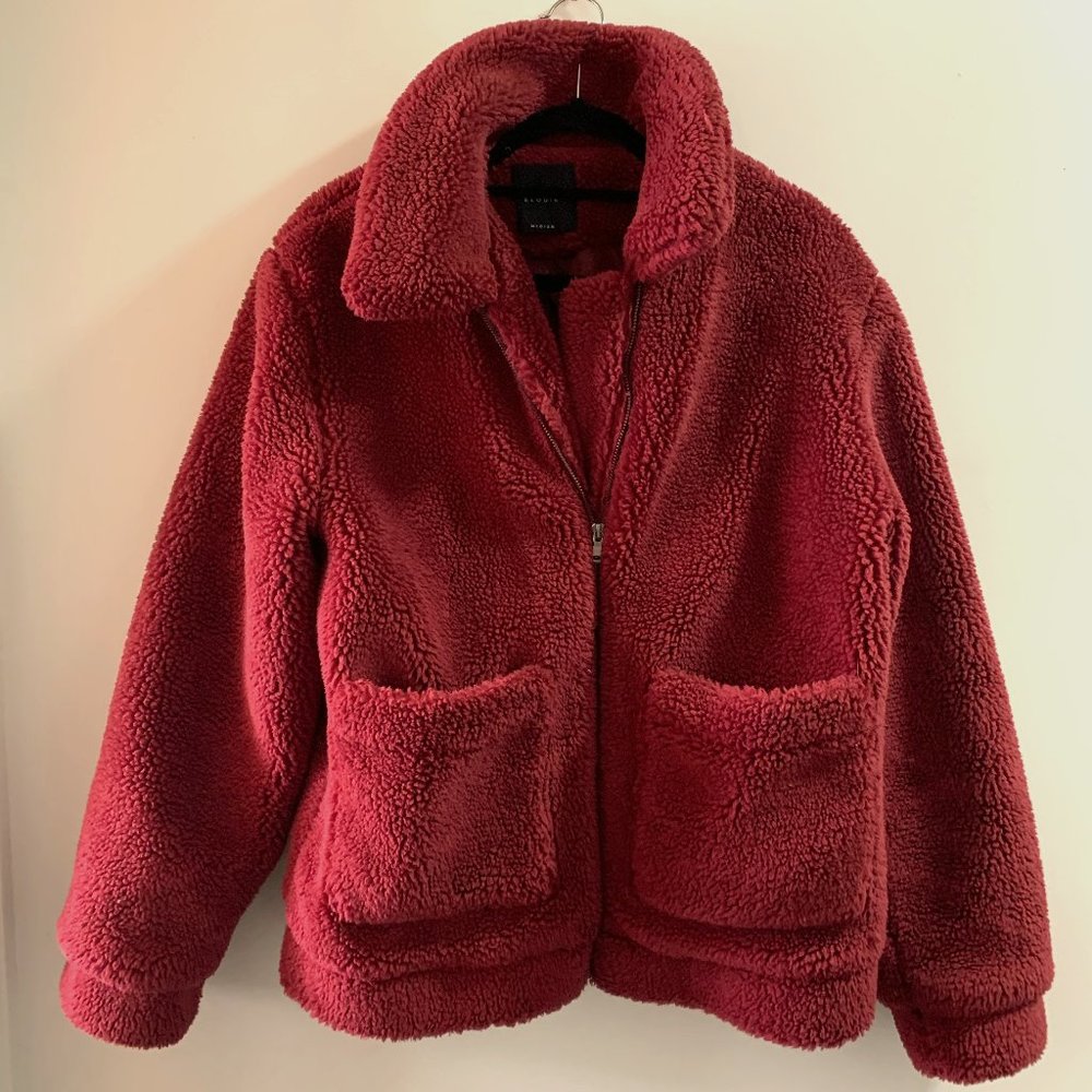 Fluffy Light Bomber Jacket